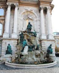 Matthias Fountain in Buda Castle, Budapest, Hungary © jorisvo