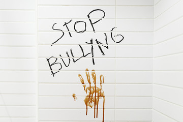 Stop bullying message