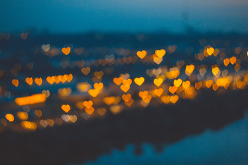 abstraction of a night city.