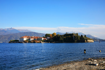Fototapeta premium Scenic view of the Isola Bella, Lago Maggiore, Italy, Europe