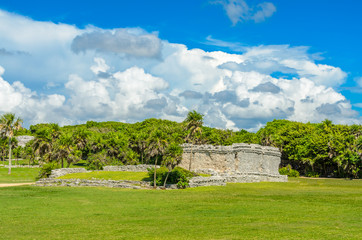 Mayan Ruins of Tulum. Tulum Archaeological Site. Mexico.