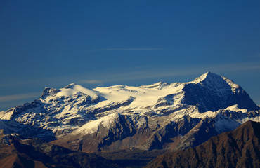 Fototapeta na wymiar The Alps seen from Mottarone Mountain, Verbano Cusio Ossola , Piedmont, Italy, Europe