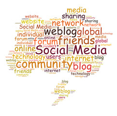 Social Media word cloud
