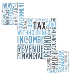 tax word cloud