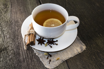 Black Tea with lemon