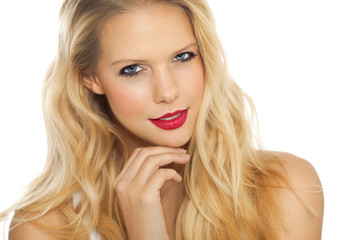 Naklejka premium Beautiful Blond Woman