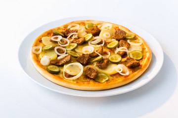 Pizza with turkey