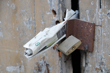 Rostiges Sicherheitsschloss