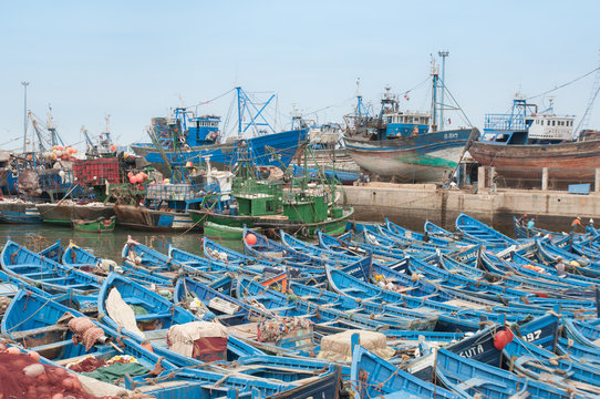 Essaouira is a port city and resort on Morocco’s Atlantic coast. Its medina is protected by 18th-century seafront ramparts called the Skala de la Kasbah, which were designed by European engineers. 