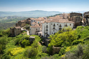 Fototapeta na wymiar View of Aliano, Basilicata, Italy