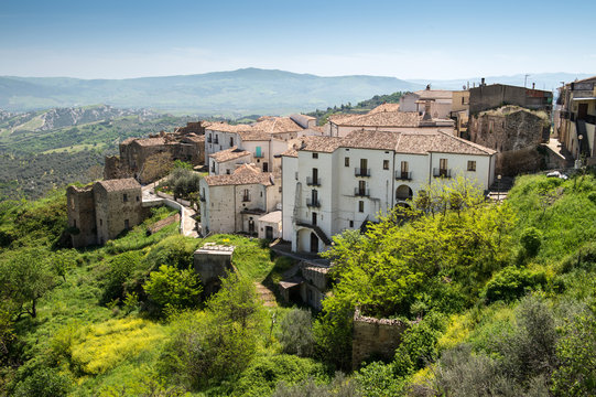 View of Aliano, Basilicata, Italy