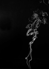 Smoke on Black Background