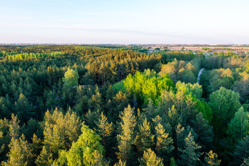 colorful countryside view in carpathians