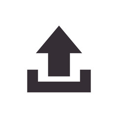arrow upload data icon vector illustration design