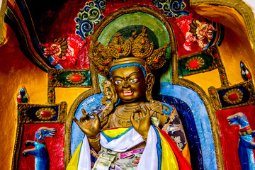 Buddha statue inside Mati Si temple, Zhangye, China