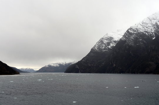 The Garibaldi glacier on the archipelago of Tierra del Fuego.