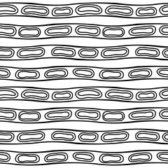 Seamless vector pattern. Geometric black and white geometric background. Graphic illustration