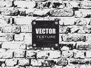 Brick wall Grunge vector texture. Background texture.