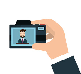 camera photographic isolated icon vector illustration design