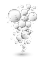 abstract bubbles background. vector design