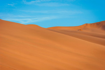 Fototapeta na wymiar Sand Dunes in Gobi desert, China