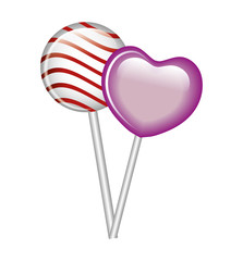 lollipop candy sweet isolated icon vector illustration design