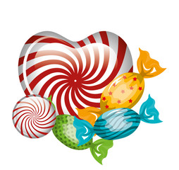 Fototapeta na wymiar candy sweet isolated icon vector illustration design