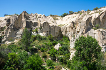 Fototapeta premium Stone formations in Cappadocia, Turkey