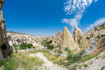 Stone formations in Cappadocia, Turkey