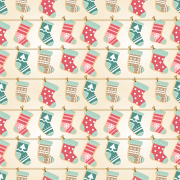 Holiday Christmas seamless background