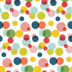 Party celebration big confetti circles pattern.