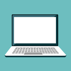 laptop computer device isolated icon vector illustration design