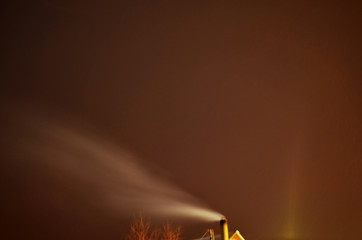 smoke from the chimney