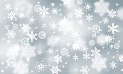 Beautiful abstract snowflakes Christmas background