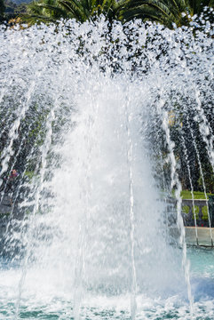 spouting water fountain