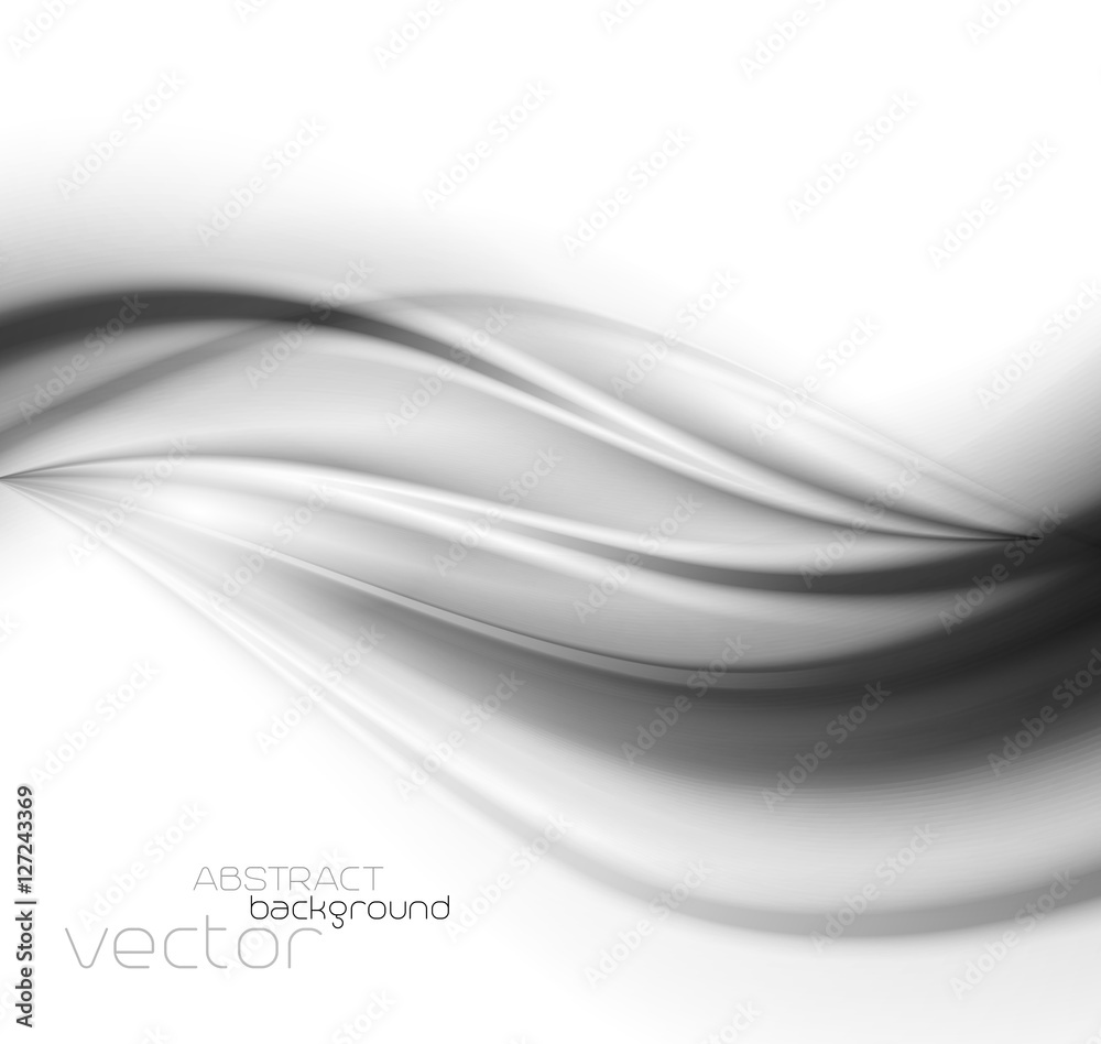 Poster Abstract template background with curved wave. 