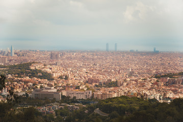 Obraz premium View of Barcelona city