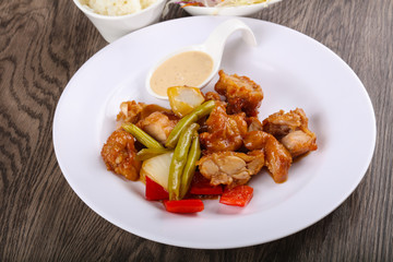 Stir fry teriyaki pork