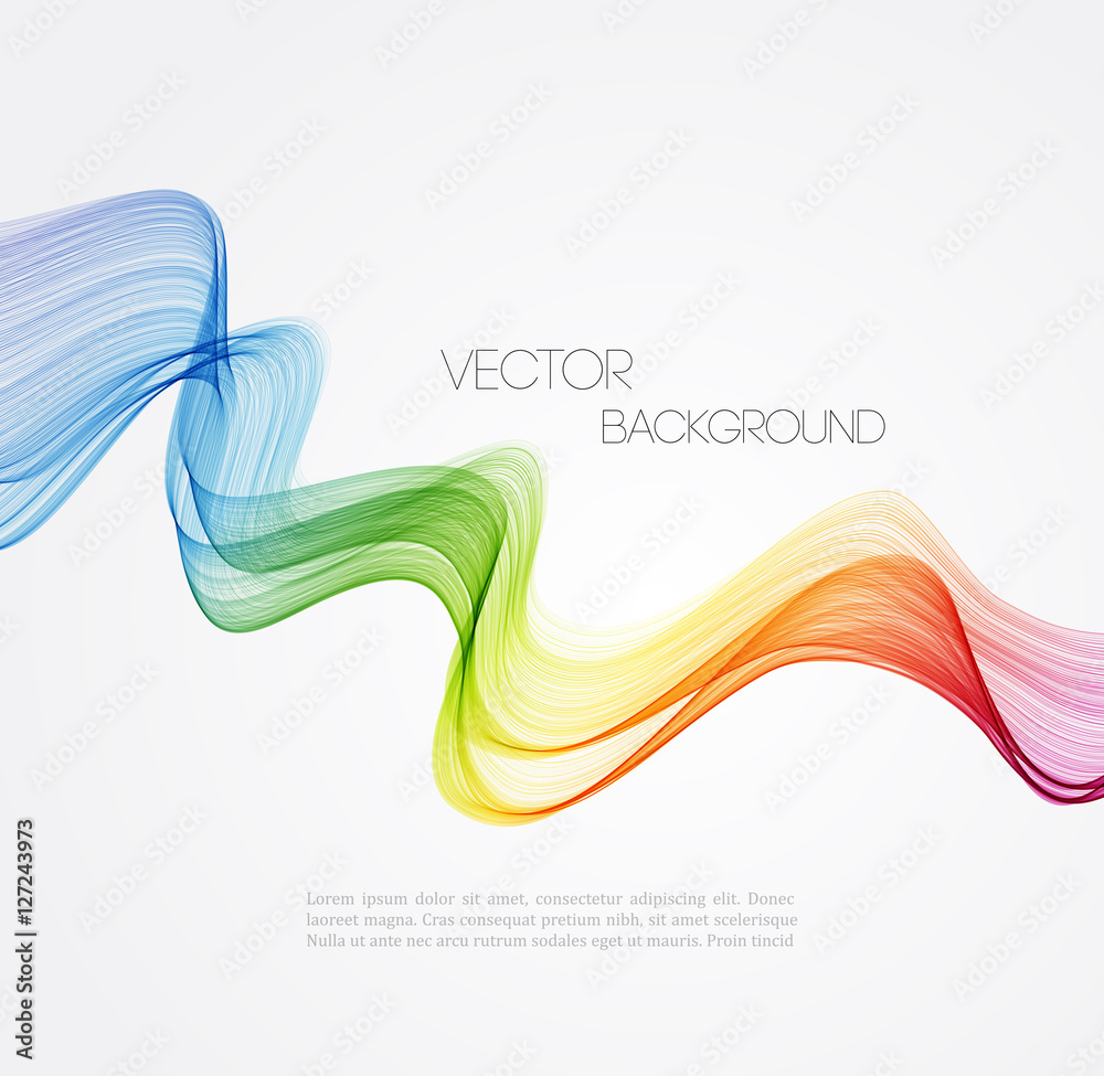 Poster abstract curved lines background. template brochure design