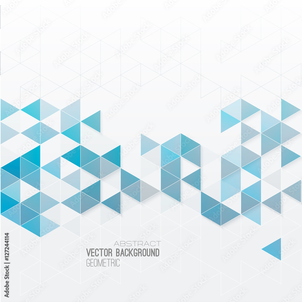 Poster Vector abstract geometric background with triangle