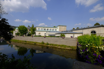 Stadtansicht  und Kurpark des Staatsbades Bad Kissingen, Unterfranken, Bayern, Deutschland