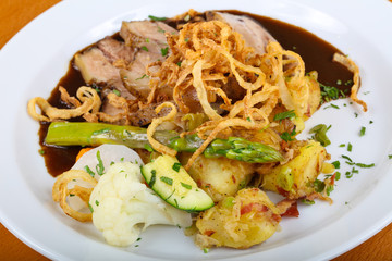 Czech cuisine - roasted pork