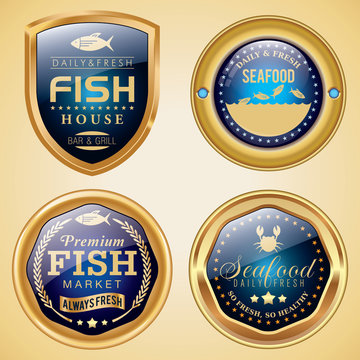 Fish and Seafood badges