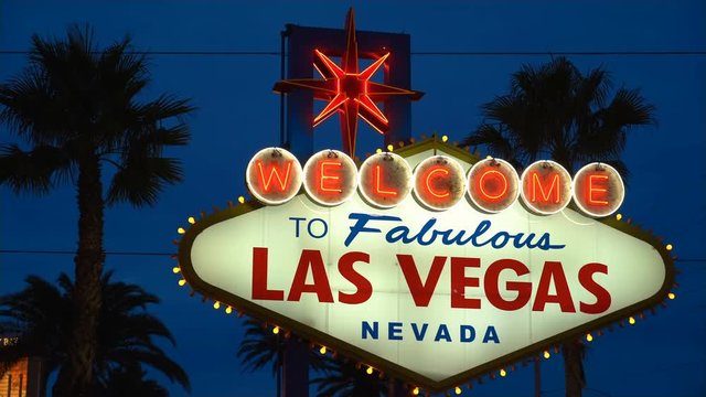 Welcome to Fabulous Las Vegas Nevada Sign on Las Vegas Boulevard. 