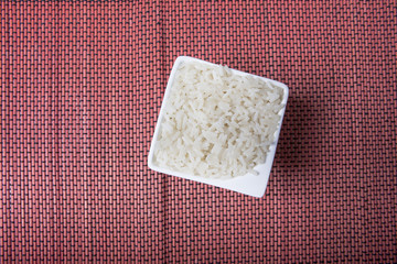 Bowl of white rice, Asian Cuisine