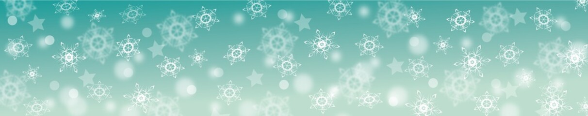 banner background with snowflakes - obrazy, fototapety, plakaty