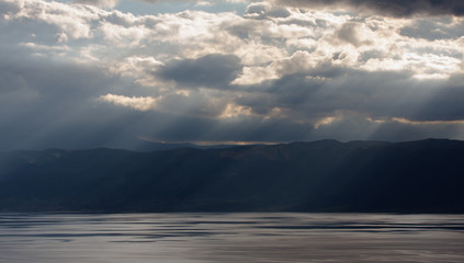 a trip to the lake in the mountains