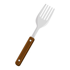 fork cutlery tool isolated icon vector illustration design