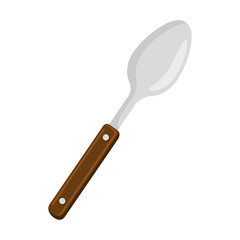 spoon cutlery tool isolated icon vector illustration design