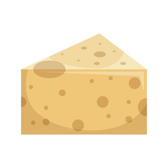 cheese delicious portion isolated icon vector illustration design